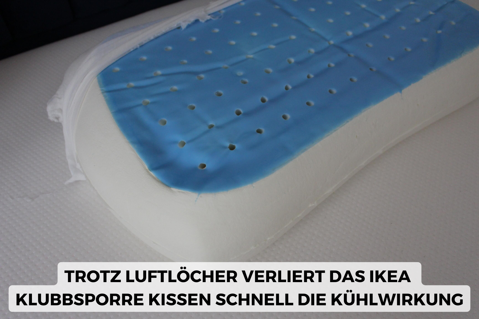IKEA Kühlkissen Klubbsporre Luftllöcher
